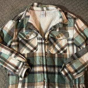 Sherpa Lined Flannel Jacket
